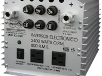 Inversor 2400W máximo / 800W continuos – 12V a 120V CA (Uso rudo)