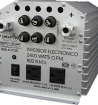 Inversor 2400W máximo / 800W continuos – 12V a 120V CA (Uso rudo)