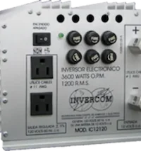 Inversor 3600W máximo / 1200W continuos – 12V a 120V CA (Uso rudo)